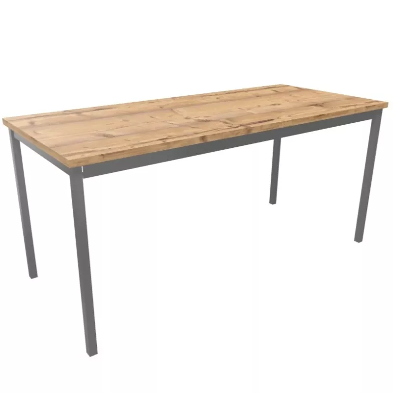 RENCONTRE│Table modulaire sur 4 pieds et structure assortie