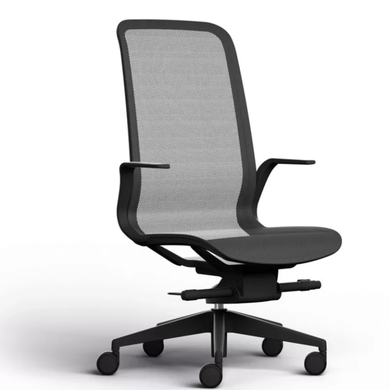 Fauteuil de travail Elton avec accoudoirs fixes