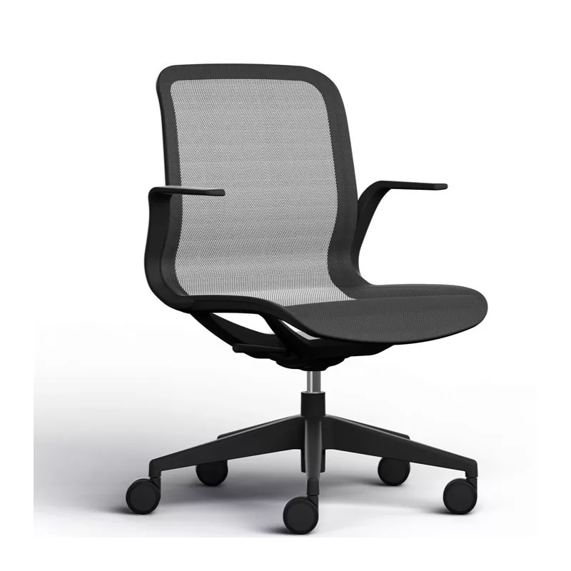 Fauteuil visiteurs Elton avec accoudoirs fixes