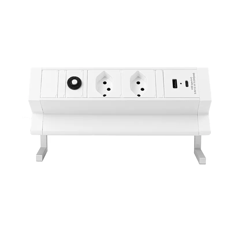 STEFFEN│ALU DESK BLANC