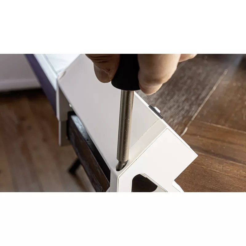 STEFFEN│ALU DESK BLANC