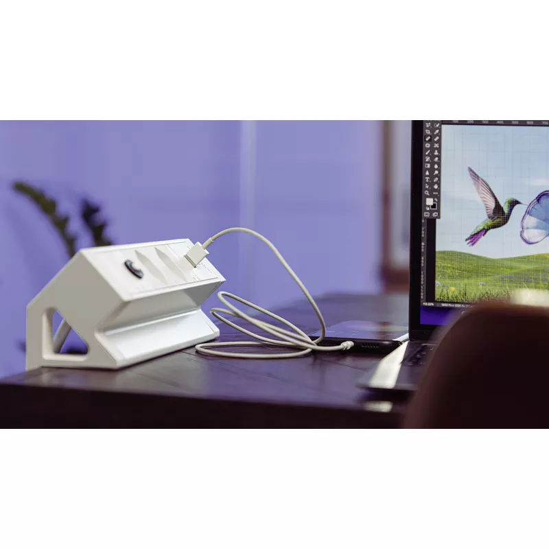 STEFFEN│ALU DESK BLANC