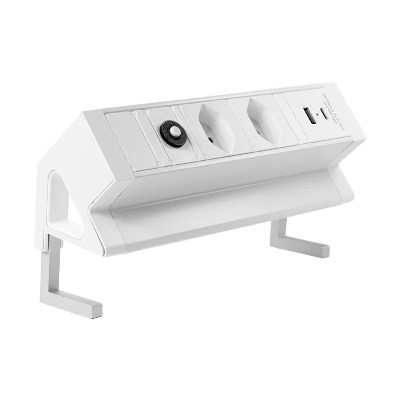 STEFFEN│ALU DESK BLANC