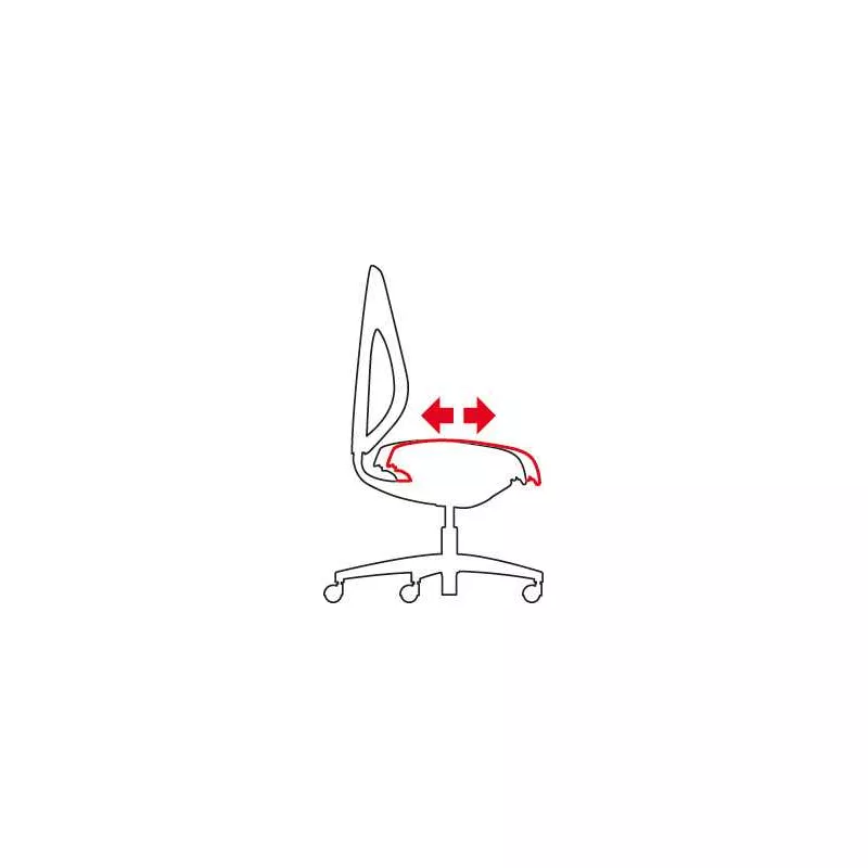 Fauteuil de travail Giroflex modèle 353-429 avec accoudoirs