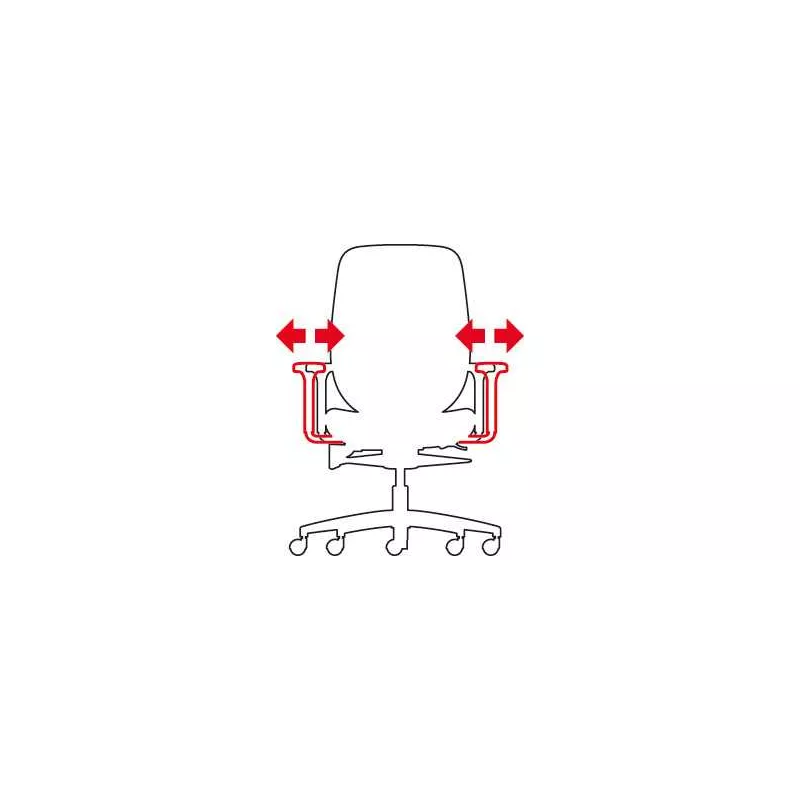 Fauteuil de travail Giroflex modèle 353-429 avec accoudoirs
