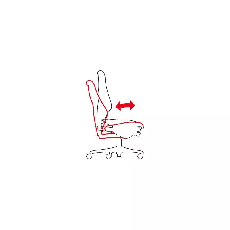 Fauteuil de travail Giroflex modèle 64-3078 dossier bas
