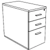 MELINA│Caisson Hauteur Bureau bicolore
