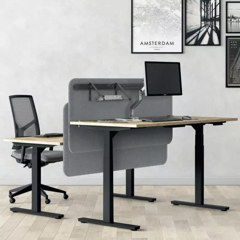 AXEL 2│Bureau électrique - p 80 cm - 4 mémoires double motorisation