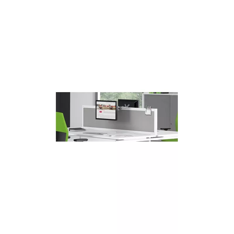 LUCIEN│Panneau écran acoustique en tissu gris clair