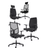 OPUS RÉSILLE|Fauteuil de travail|synchrone ergonomique -accoudoirs 4D