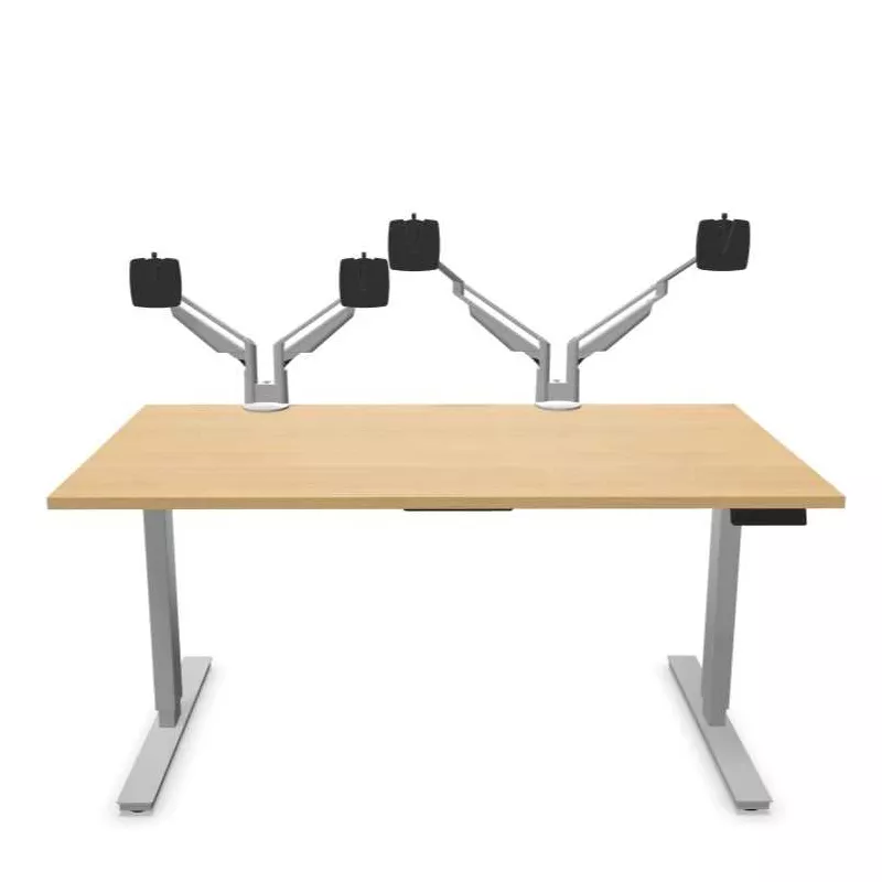 EOL│Support Ecran technique 2 écrans bureau nu