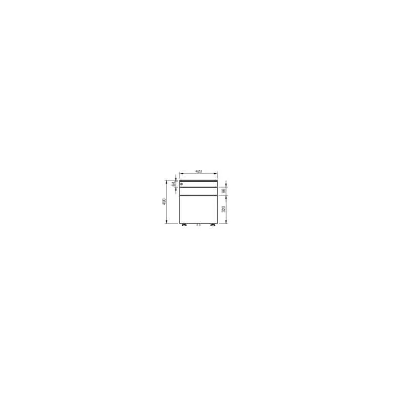 EOL│Caisson avec tirette plumier sous bureau