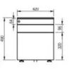 EOL│Caisson avec tirette plumier sous bureau