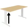 IDOL│Bureau droit pieds réglables