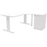 Pack de bureau Idol avec retour+ caisson hauteur bureau