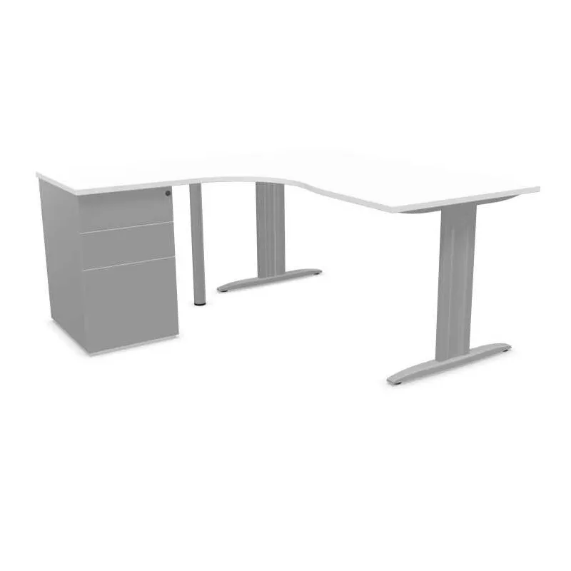 Pack de bureau Idol avec retour+ caisson hauteur bureau
