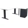 Pack de bureau Idol avec retour+ caisson hauteur bureau