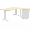 Pack de bureau Idol avec retour+ caisson hauteur bureau