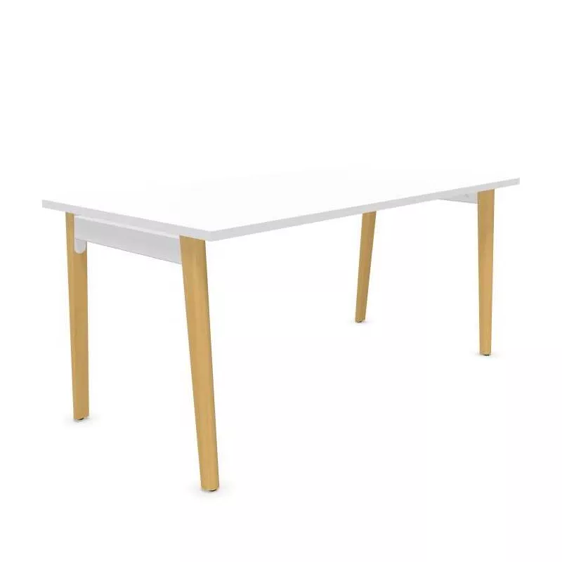 Bureau droit EOL série Robin mobilier neuf PIED BOIS MASSIF
