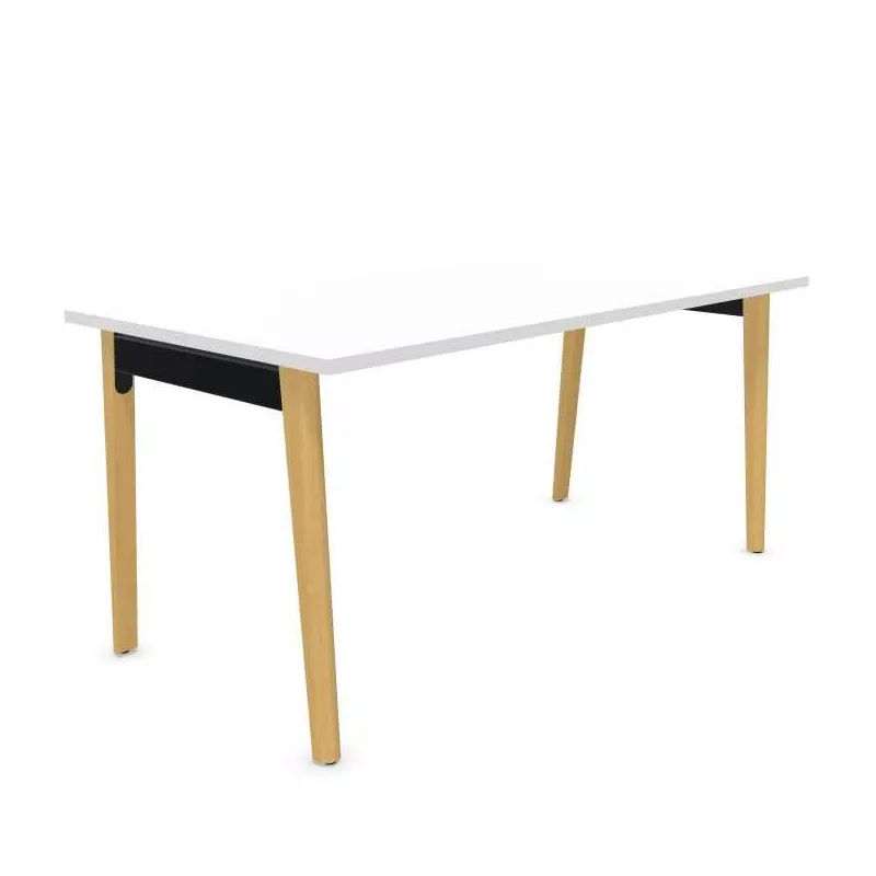Bureau droit EOL série Robin mobilier neuf PIED BOIS MASSIF