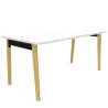 Bureau droit EOL série Robin mobilier neuf PIED BOIS MASSIF