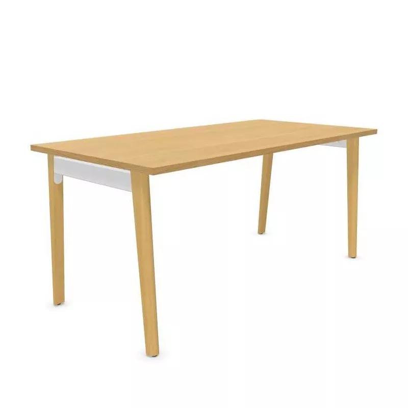 Bureau droit EOL série Robin mobilier neuf PIED BOIS MASSIF