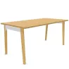 Bureau droit EOL série Robin mobilier neuf PIED BOIS MASSIF