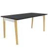 Bureau droit EOL série Robin mobilier neuf PIED BOIS MASSIF