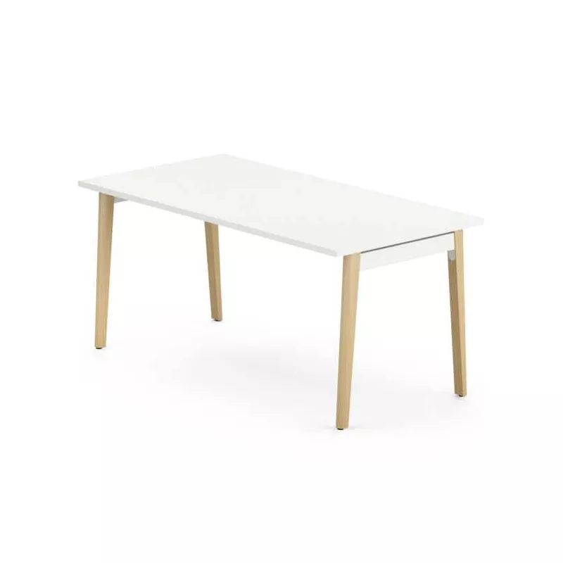 Bureau droit EOL série Robin mobilier neuf PIED BOIS MASSIF