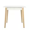 Bureau droit EOL série Robin mobilier neuf PIED BOIS MASSIF
