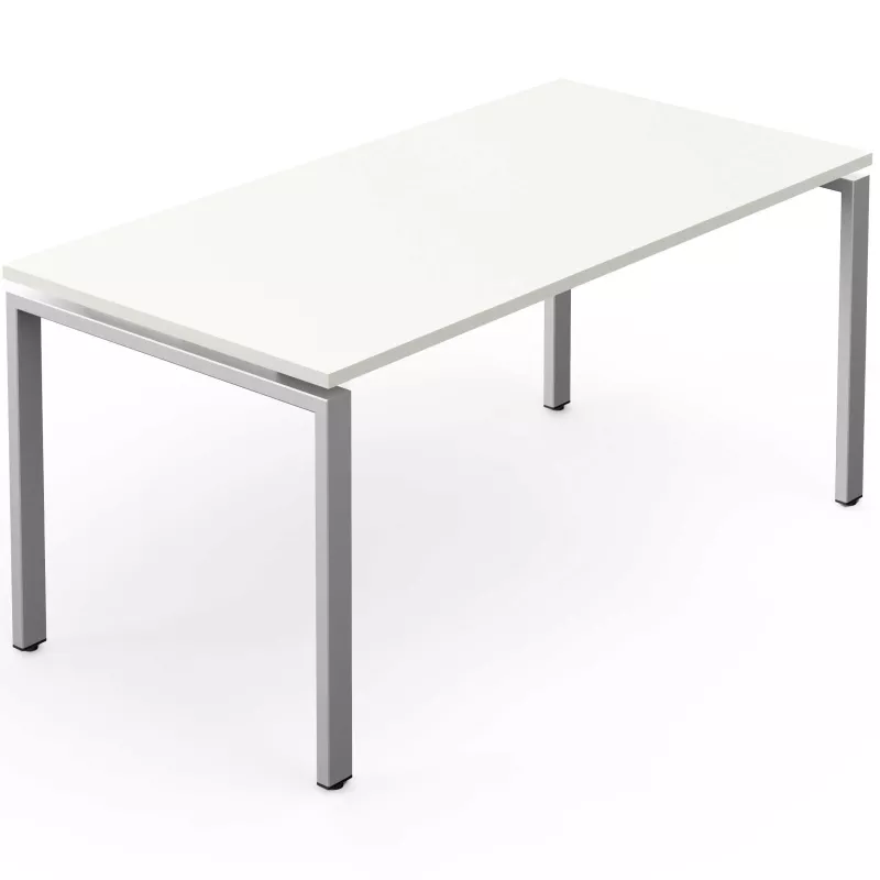 CONECT│Bureau droit pied arche acier Profondeur 80 cm