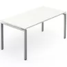 CONECT│Bureau droit pied arche acier Profondeur 80 cm