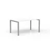 CONECT│Bureau droit pied arche acier Profondeur 80 cm