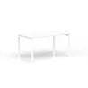 CONECT│Bureau droit pied arche acier Profondeur 80 cm
