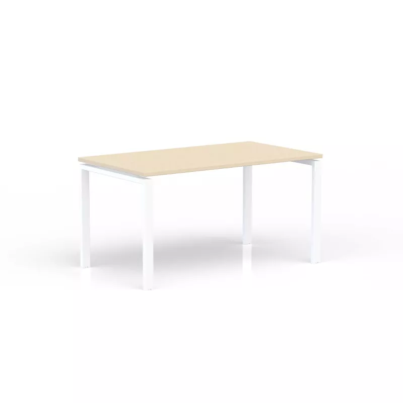 CONECT│Bureau droit pied arche acier Profondeur 80 cm