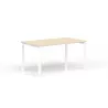 CONECT│Bureau droit pied arche acier Profondeur 80 cm