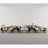 CONECT│Bureau structure partagée pied acier