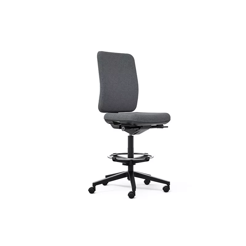 OSCAR 2 TISSU│Fauteuil dessinateur sans accoudoirs