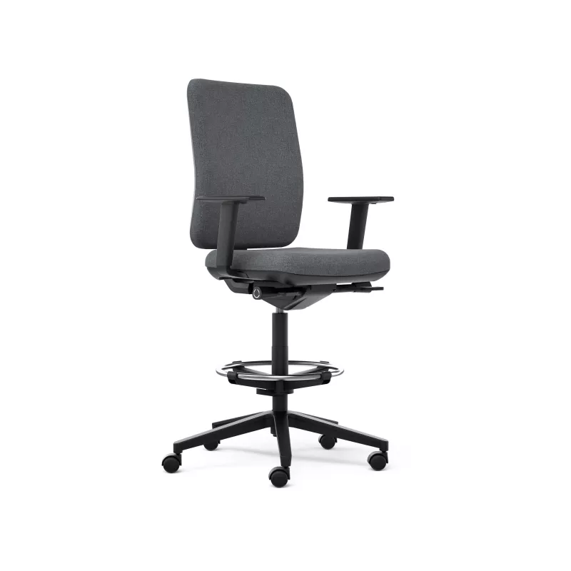 OSCAR 2 TISSU│Fauteuil dessinateur accoudoirs