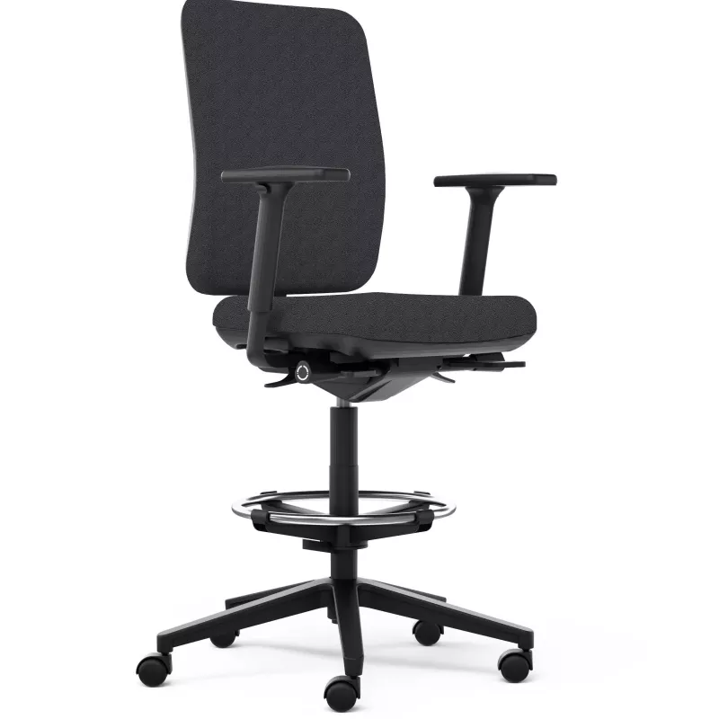 OSCAR 2 TISSU│Fauteuil dessinateur accoudoirs