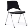 EMI│Chaise de collectivité assise fixe empilable│Noir/Chromé