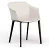 SCOTT│Fauteuil 4 pieds noir│Assise PVC│Coloris à choix