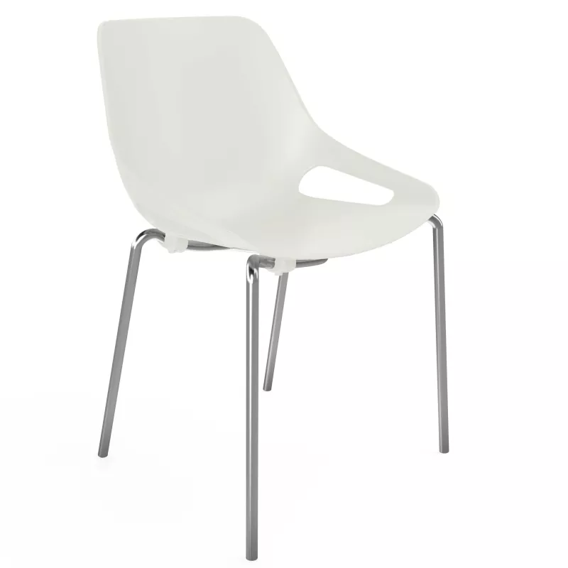 Chaise de collectivité / réunion Rosalie EOL sur 4 pieds chromé