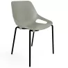 Chaise de collectivité / réunion Rosalie EOL sur 4 pieds métal noir