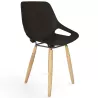 ROSALIE│Chaise 4 pieds bois hêtre│Assise PVC│Coloris à choix