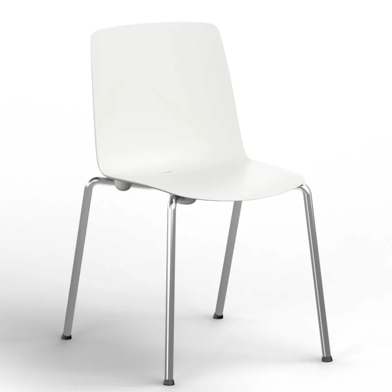 Lot de 4 chaises Gelati en ABS monocoque de couleur EOL