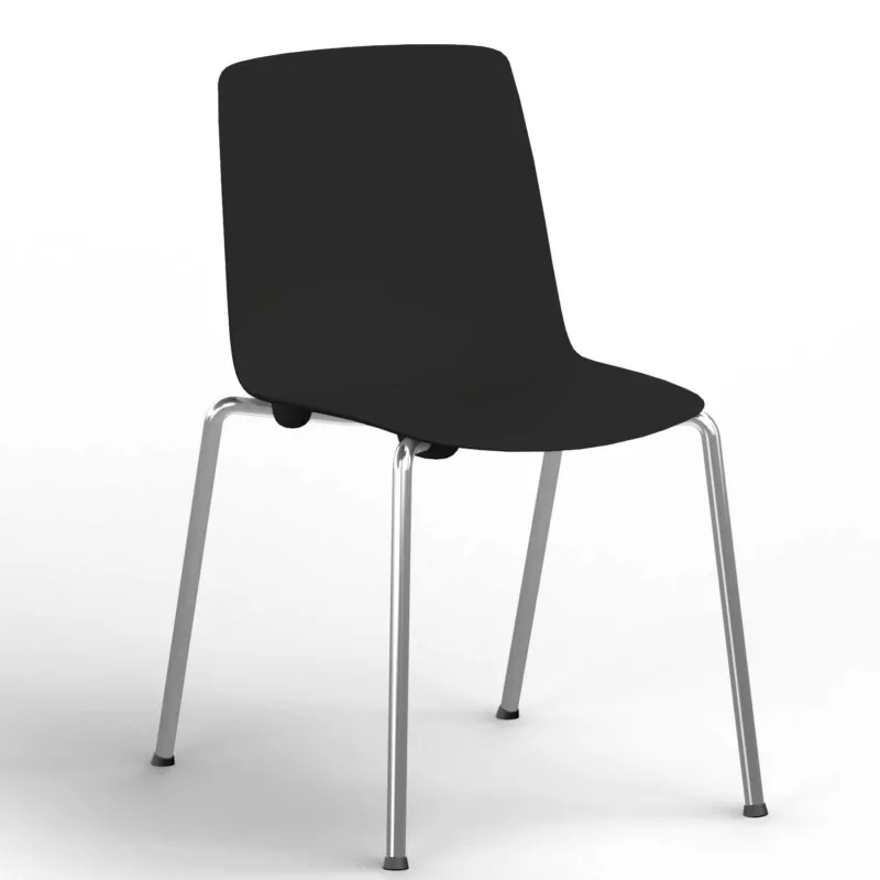 Lot de 4 chaises Gelati en ABS monocoque de couleur EOL