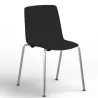 Lot de 4 chaises Gelati en ABS monocoque de couleur EOL