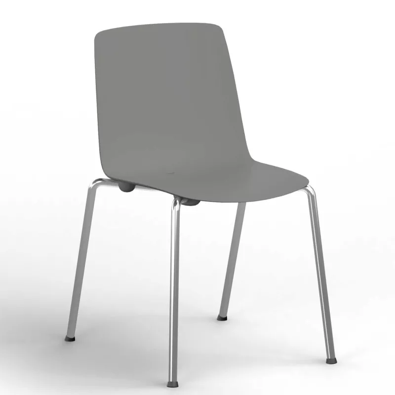 Lot de 4 chaises Gelati en ABS monocoque de couleur EOL