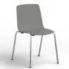 Lot de 4 chaises Gelati en ABS monocoque de couleur EOL
